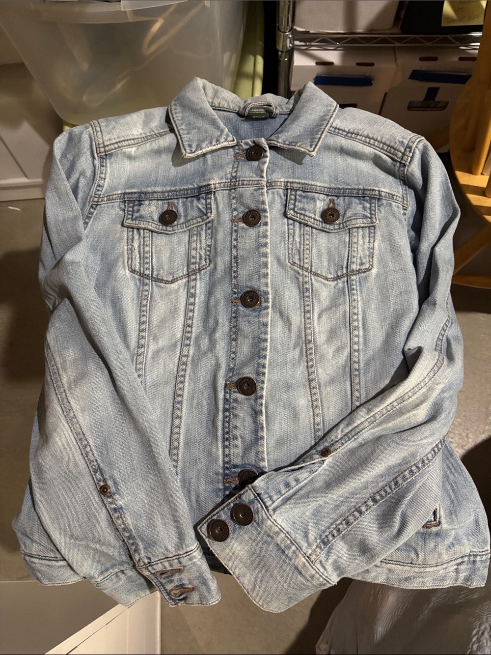 Eddie Bauer Light Blue Denim Jacket